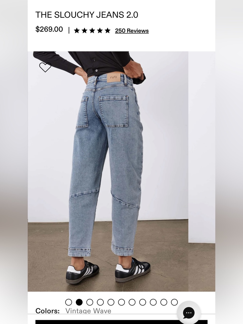 Ruti Slouchy 2.0 Barrel Jeans- Relaxed High Rise - Picture 2 of 11